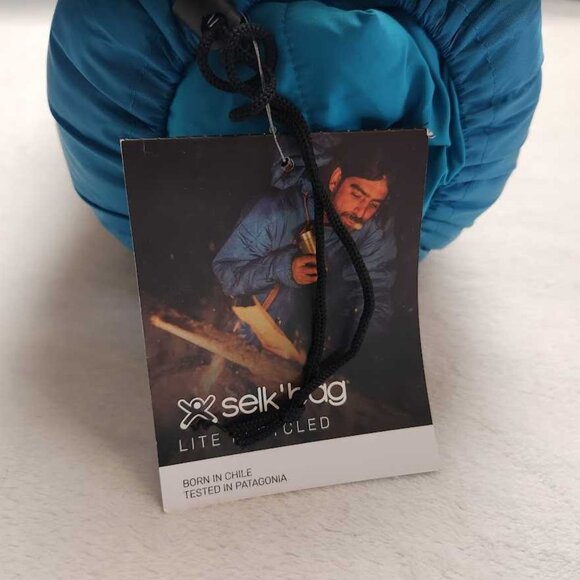 New Adult XL Selk'Bag Lite recycled wearable sleeping bag in Teal Sunlight - Picture 5 of 7